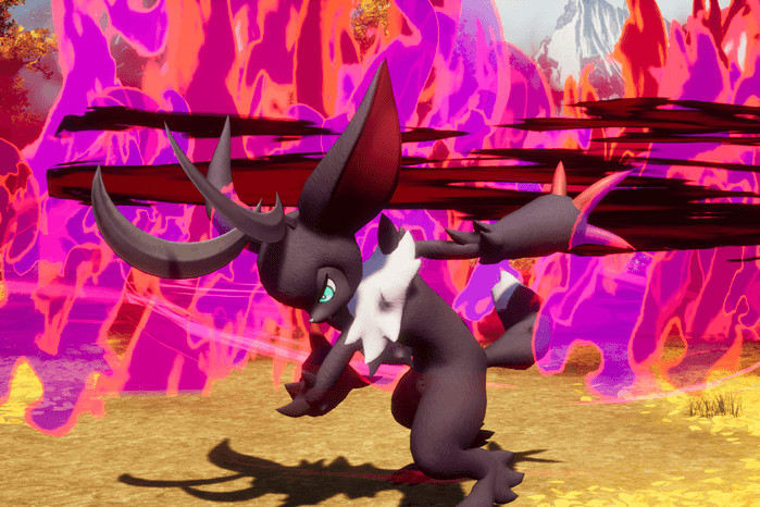 Loupmoon fight Palworld